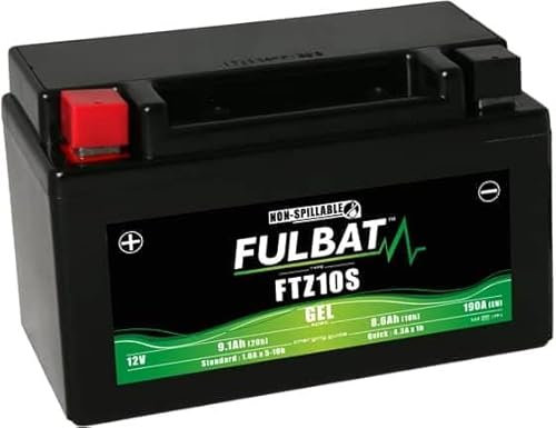 Yuasa YTZ10S Equivalent GEL UPGRADE BATTERY for Yamaha - FULBAT FTZ10S