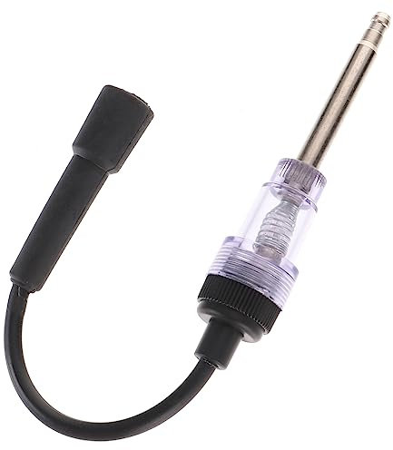 VINTORKY Zünd tester -Diagnose-Detektor Motorzündung Funkentester Autostecker zündkerzen tester Zündkerzen-Tester Zündkerzentester für Autos diagnostischer Zündkerzentester Eisen Black