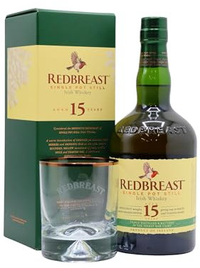 Redbreast - Single Pot Still Irish - 15 Year Old Whiskey 70cl 46% ABV (Includes Branded Glass)