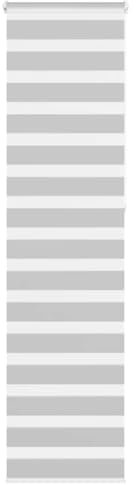 vidaXL Zebrarollo Hellgrau 60x230 cm Stoffbreite 55,9 cm Polyester, Zebra-Rollo, Doppelrollo, Zebra-Jalousie für Fenster, Doppelrollo, Zebra-Rollo