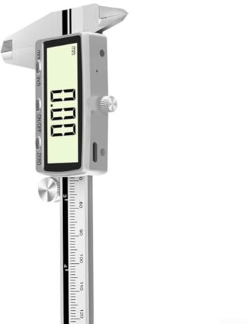 Calibro elettronico digitale a corsoio, strumento di misurazione elettronico ricaricabile con display ad alta risoluzione per gioielli di misurazione di precisione (150 mm)
