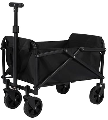 Chariot de Pliable Jusqu'à 150 kg, Chariot d'extérieur avec Roues, Chariots de Jardin, Chariots de Transport et Chariot de Plage, Chariot de Courses Pliable pour Plage, Camping, Peche (Petit)