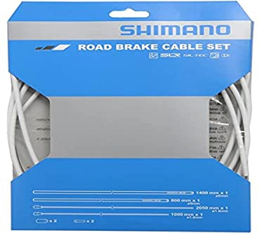 Shimano Road SIL-TEC Bremszug-Set Weiß Einheitsgröße