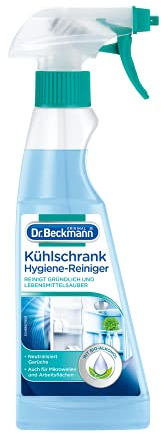 Dr. Beckmann Kühlschrank Hygiene-Reiniger | Reinigt hygienisch und neutralisiert Gerüche | Mit Bio-Alkohol | 250 ml
