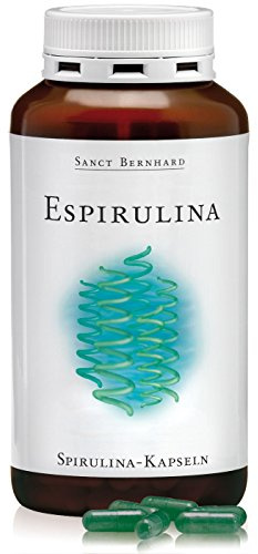 Espirulina pacifica de Hawaii - 360 Cápsulas - por su elevada pureza la spirulina pacifica Hawaii está considerada la más nutritiva, 300 mg de espirulina por cápsula - Sanct Bernhard - Cebanatural