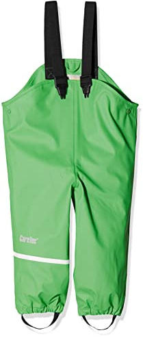 CareTec Unisex Kids Overall - Pu W/O Fleece Rain Trousers, Green (974), 116 UK