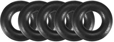 sourcing map 5 Stück O Ring Dichtungsringe Gummidichtung 6,4 mm AD 2,8 mm ID 1,8 mm Nitrilgummi NBR Unterlegscheibe Dichtungssatz für Dichtungselemente Hahnanschluss Reparatur Auto