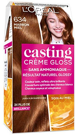 L'Oréal Paris Casting Crème Gloss Coloration Ton Sur Ton Sans Ammoniaque 6.34 Marron Miel