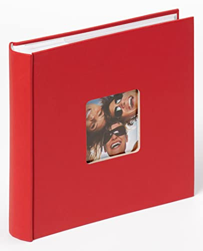 walther design album fotografico rosso 200 foto 13 x 18 cm Album per appunti con copertina ritagliata, Fun ME-116-R