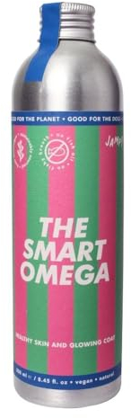 JAMPY The Smart Omega - Omega3 Vegano Senza Ritorno di Gusto e Odore di Pesce - Integratore per Pelle, Pelo, Prurito. Base di Microalghe e Ribes. Antiossidante, Ipoallergenico. PLASTIC-FREE Pack.