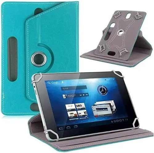 Ytaland - Funda universal para tablet Blackview de 10 pulgadas/Tab70 WiFi/Tab80/Tab30, de piel sintética, para tablet de 10 a 10,5 pulgadas, compatible con Teclast M50/T40HD (azul)