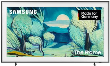 Samsung The Frame LS03F 4K QLED 55 Zoll (138 cm) UHD Fernseher, Modern Frame Design, NQ4 AI Gen2 Prozessor, Art Mode, Artful Picture Quality, One Connect Kabel, Samsung Vision AI Smart TV (2025)