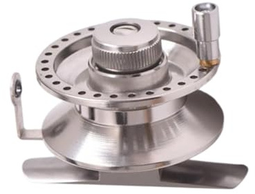 Moulinets De Pêche sur Glace - Moulinet De Pêche en Bateau | Tambour Fixe en D’Aluminium avec Poignée Ergonomique, Prise Main Confortable, Équipement Extérieur pour Homme, Oncle