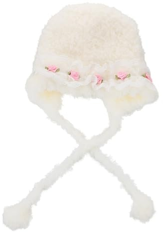 BESPORTBLE Cappello Ragazzo Ragazza con Protezione Orecchie in Pile di Corallo Morbido Berretto Lavorato Maglia per Cappello Invernale Caldo per Ragazzo Ragazza e Bambine Design Principessa