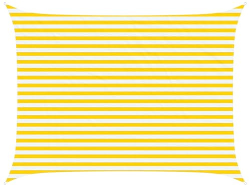 vidaXL Toldo Vela de Sombra Amarillo y 4 x 3 m 100% Poliéster Oxford