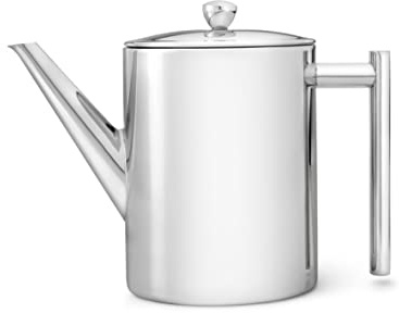 Bredemeijer Teekanne 1.2 L chromfarben doppelwandig Minuet Cylindre