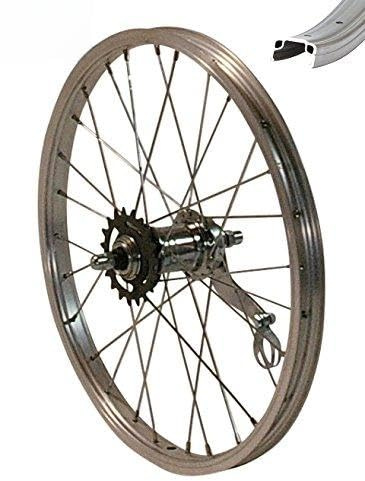 Redondo 16 Zoll Hinterrad Laufrad Kasten Alu Felge Silber mit Rücktritt Bremse