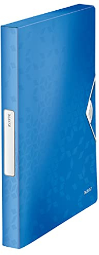 LEITZ 46290036 - Carpeta de proyectos WOW PP lomo 30 mm DIN A4 color azul metalizado