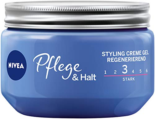 NIVEA Haar-Gel, Styling Creme Gel, Starker Halt, 150 ml Tiegel, Pflege & Halt