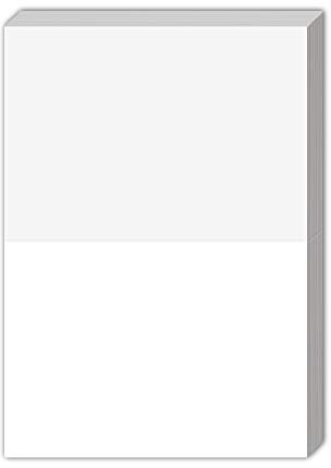 Greeting Cards - 5x7 Inches Heavyweight Blank White Card Paper- Half-Fold Design - Perfect for Birthday Invitations, Wedding, Holiday, Notes, Anniversary and All Occasions - Bulk Pack of 100 Cards