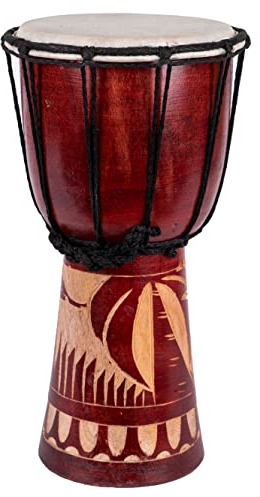 30cm Djembe Trommel Bongo Elefant Holz A2