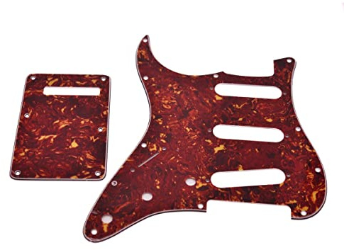 Kaish, battipenna vintage, color guscio di tartaruga, a tre strati, per chitarra mancina Fender Stratocaster