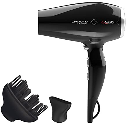 Gama Italy Professional Phon Diamond Ceramic EU, Asciugacapelli Bianco