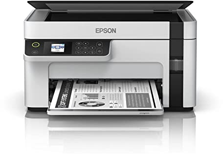 Epson Multifunktionell kompakt skrivare EcoTank M2120 Mono, bläckstråleskrivare, A4, Wi-Fi, vit, C11CJ18402