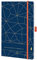 Chronoplan 50461 Buchkalender Kalendarium 2021, A5 Softcover, Wochenplaner (135x210mm, 1 Woche auf 2 Seiten), Lattice, Deep Ocean Blue