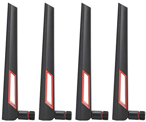 Dualband-WLAN-antenn, 4-delad heltäckande SMA-WLAN-antenn, 8 dBi-Gain WLAN-signalförstärkare för RT-AC68U EX6200 AC15 AC3200 AC66U WLAN-routrar
