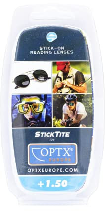 OPTX Europe Removable hydro-adhesive bifocal lenses for presbyopia for ordinary spectacles and sports spectacles, graduated sports spectacles (+ 2.50) (+1.25)
