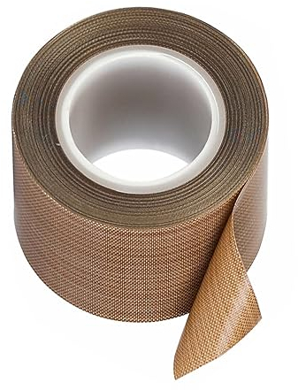 IGTOPS Ruban adhésif en téflon haute température - Ruban d'étanchéité fileté - Ruban en téflon autocollant - Ruban adhésif Ptfe pour machine à emballer sous vide (50 mm x 10 m, A)