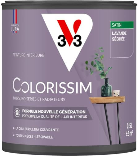 V33 Peinture multi-supports Colorissim® Lavande séchée satin 0,5L