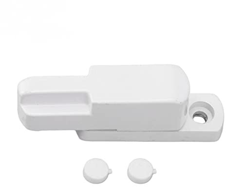 Tissting Blocca Finestra, 40mm Regolatore Della Finestra Alluminio Limitatore Apertura Finestra Forma di T Serratura Bambini Sicurezza per Porta Finestra Protezione per Finestra Bianco