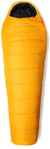 Snugpak 98150 Basecamp Sleeper Expedition Schlafsack, Bernsteingelb, Left Side Zip