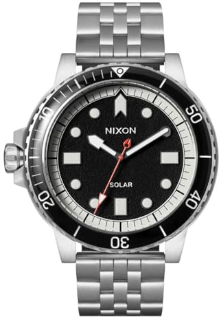 Nixon Armbanduhr Stinger 44 in der Farbe Silver/Black/White, Edelstahl, Gehäusedurchmesser 44mm, A1402-5233-00