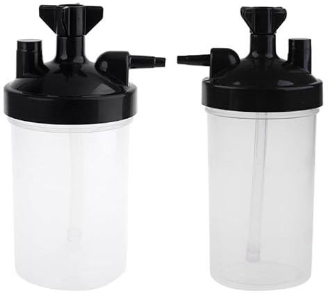 Kodbww Humidifying Cup Humidifier Water Bottle for Oxygen Regulator High Flows Oxygen Bubbler Bottle for Oxygen Concentrators
