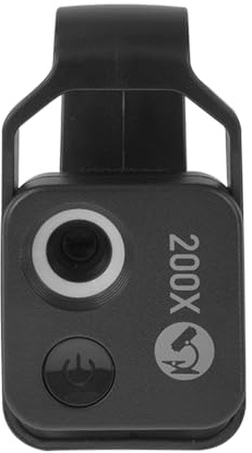 ieron 200 x mikroskoplins, med LED-ljus, bärbart digitalt handhållet mikroskop, dermatoskop, huddiagnos, håranalysator för hud, hår och biologisk observation