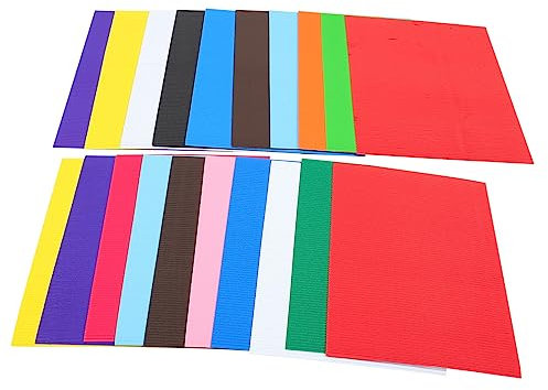 DIYEAH 30blätter Buntes Verpackungspapier Kreatives Wellpapier Diy Bastelpapier Für Geschenkverpackung Schulkunst Mit Heller Farbe Und Flexibler Struktur