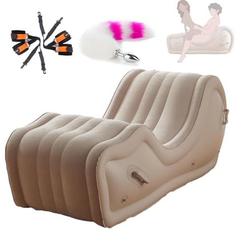 Cugzue Canapé Gonflable Fauteuil inclinable, utilisable en Position Assise ou allongée,Sofa7