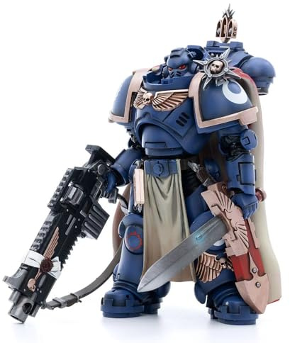 JOYTOY Warhammer 40k Capitaine des outremers avec fusil lourd fabriqué par maître 1/18 Action Figure Collect and Display Model