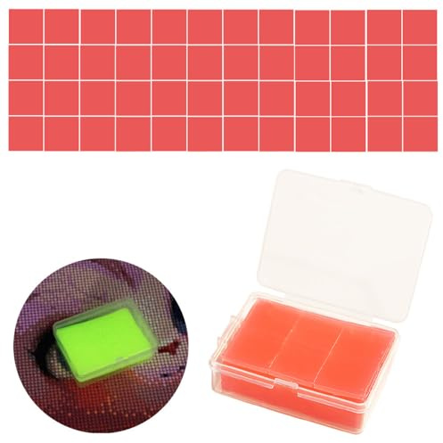 CXINLky Lot de 48 cires de peinture diamant carrées DIY - Accessoires de peinture diamant - Accessoires de peinture diamant - Cire pour stylo - 04 rose