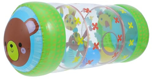 LIOOBO Rodillo Inflable para Bebés Divertido Y Atractivo Rodillo con Colores Y Pelota Fomenta El Desarrollo Motor del Gateo