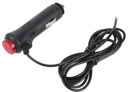 SPYMINNPOO Anpassningsbar Bilcigarettändaruttag med Säkring och Strömbrytarknapp för Bilbruk, 12V 24V, för Bilresor