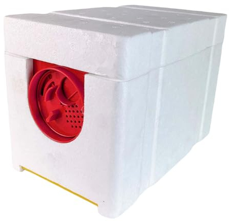 Aymzbd Königinnen Brutkasten mit 4 Begattungsboxen für Imkerbedarf, Rot