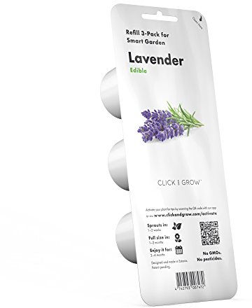 Click & Grow, Ricambio Vasi di Terriccio di Lavanda, Confezione con 3 Capsule