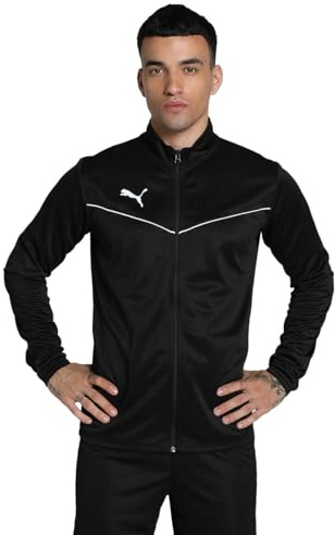 PUMA Homme Teamrise Training Poly Jacket Veste De Survêtement, Noir (Puma Black-Puma White), M EU