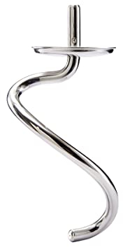 Kenwood KAT72.000SS, gancio per impastare in acciaio inox, accessorio per utensili da cucina Kenwood, robot da cucina, gancio per miscelazione, adatto per tutti i robot da cucina Chef XL, lavabile in