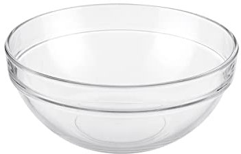 Pasabahce Ensaladera de cristal de 20 cm transparente decoración mesa