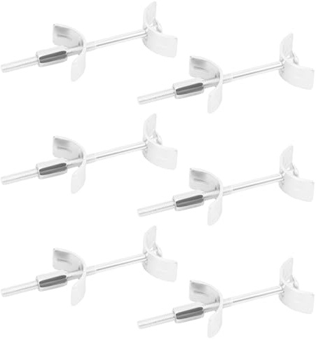 6 Pezzi Connettori per Mobili 120 mm Connettore a Farfalla Acciaio Galvanizzato Mobili da Cucina Viti di Collegamento Connettori per Pannelli per Giunzione Bloccaggio e Fissaggio